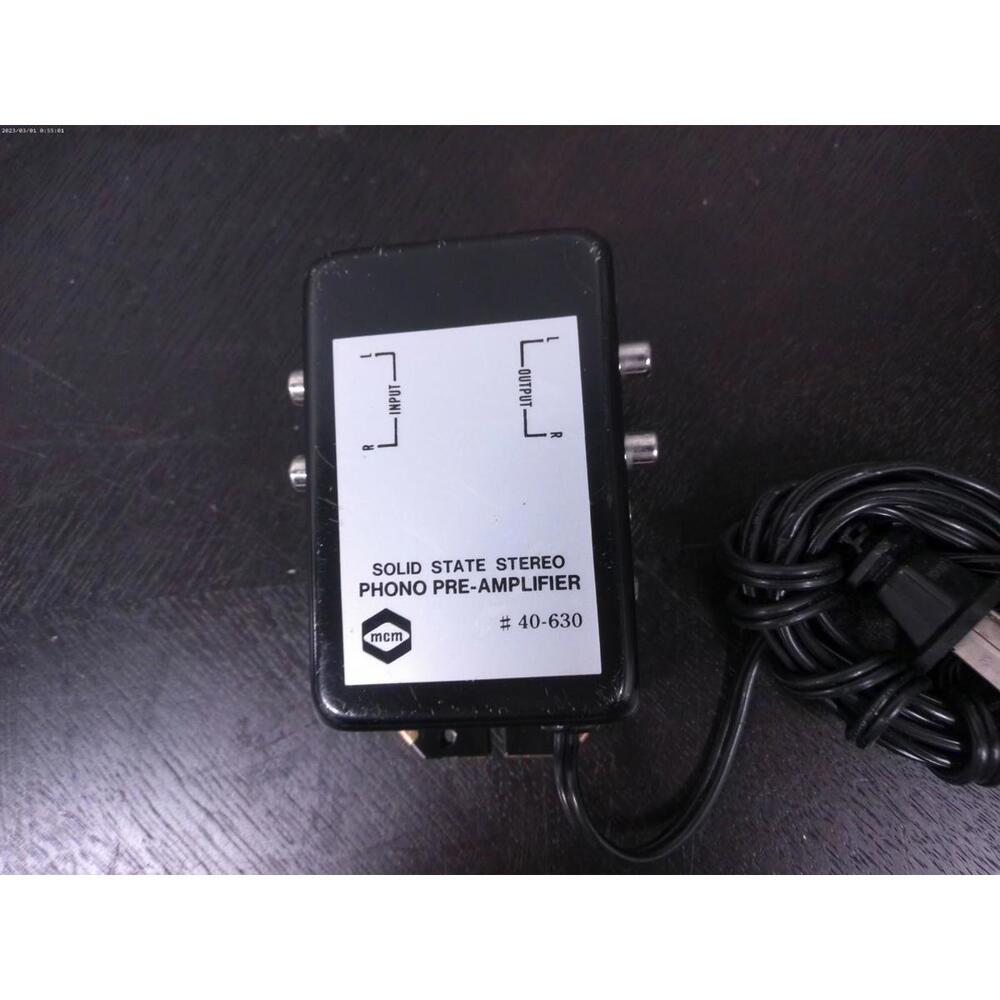 MCM Solid State Stereo Phono Pre-Amplifier model 40-630